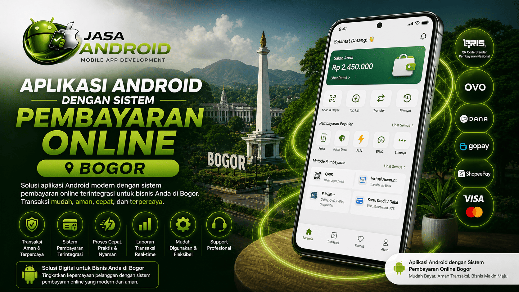 Aplikasi Android dengan Sistem Pembayaran Online Bogor: Solusi Digital Modern untuk Bisnis Anda